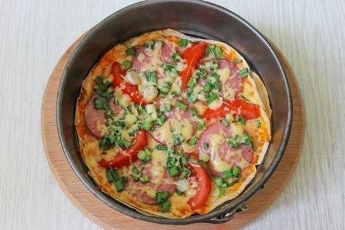 Эконом пицца на лаваше - быстро и очень вкусно! 08