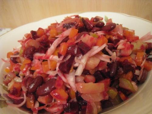 Винегрет с фасолью и квашеной капустой. 01 Винегрет с фасолью и квашеной капустой. 01