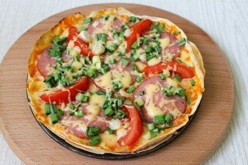 Эконом пицца на лаваше - быстро и очень вкусно! 09