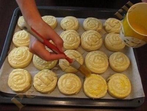 Творожные завитушки.  Ингредиенты: 04