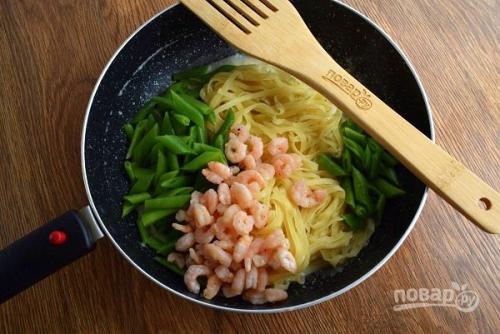 Паста Альфредо со стручковой фасолью. 06 Паста Альфредо со стручковой фасолью. 06