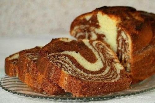 Мраморный кекс на СГУЩЕНКЕ. Мраморный кекс на СГУЩЕНКЕ.