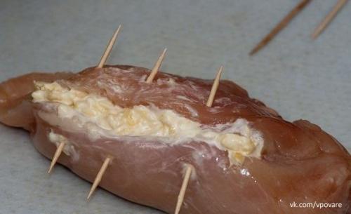 Фаршированные куриные грудки. 04