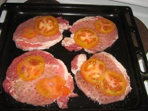 Мясо по-купечески (с грибами. 02