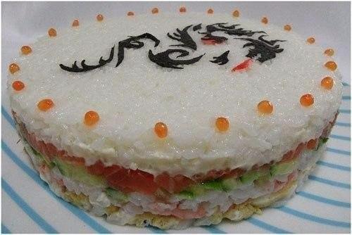 Суши - торт Дракон.