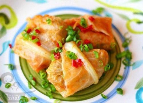Голубцы из пекинской капусты. Голубцы из пекинской капусты.