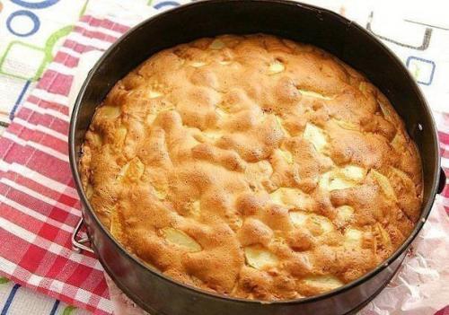 Очень вкусная шарлотка - лентяйка. 05 Очень вкусная шарлотка - лентяйка. 05