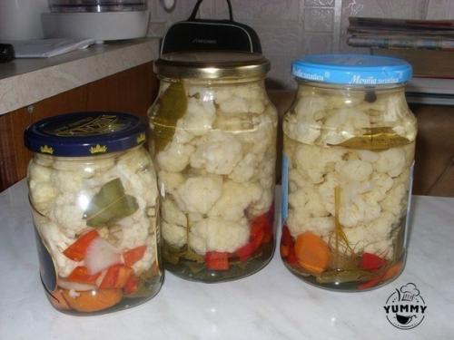 Маринованная цветная капуста. Маринованная цветная капуста.