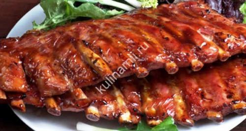 Свиные ребрышки в духовке рецепт. Свиные ребрышки в духовке рецепт.