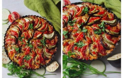 Рататуй с моцареллой. Рататуй с моцареллой.