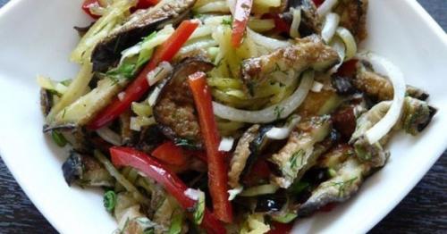 Теплый салат на ужин.