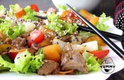 Топ - 5 вкусных салатов с куриным Филе. 04