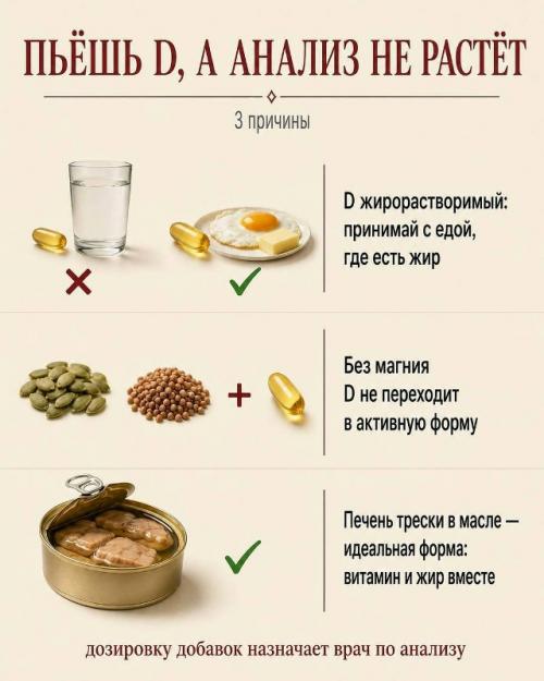 Чтобы закрыть дневную норму витамина D молоком, надо выпить 30 литров или съесть одну чайную ложку печени трески. 03 Чтобы закрыть дневную норму витамина D молоком, надо выпить 30 литров или съесть одну чайную ложку печени трески. 03