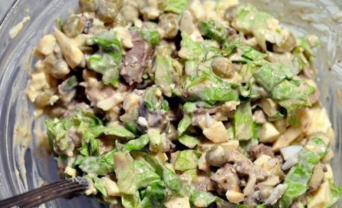 Салат из куриной печени. 05 Салат из куриной печени. 05