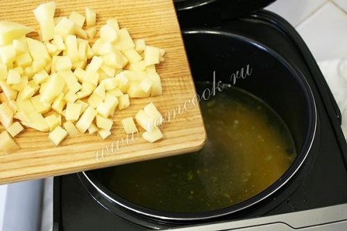 Сырный суп в мультиварке. 05 Сырный суп в мультиварке. 05