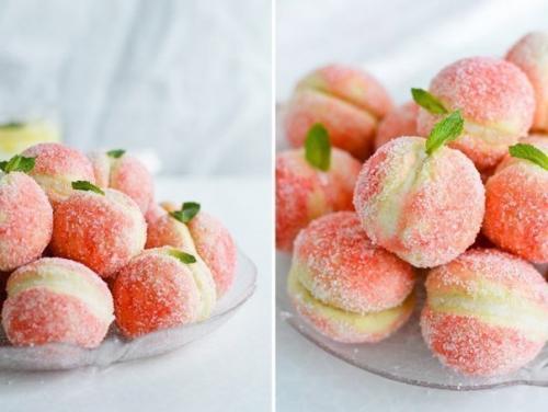 Пирожное Персики с начинкой маскарпоне. 01 Пирожное Персики с начинкой маскарпоне. 01