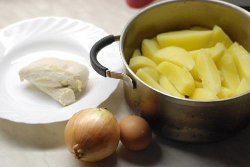 Картофельные котлетки с курицей. 01 Картофельные котлетки с курицей. 01