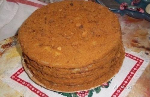 Медовик с заварным кремом - нежный, пропитанный, большой. 02 Медовик с заварным кремом - нежный, пропитанный, большой. 02