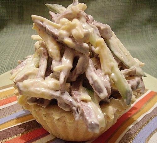 Салат из печени. Салат из печени.