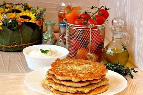 Куриные блинчики.  Ингредиенты: