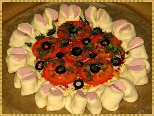 Праздничная нарядная пицца. 04