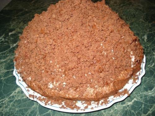 Торт Крот.   Он же Норка Крота или бананы в снегу. 08