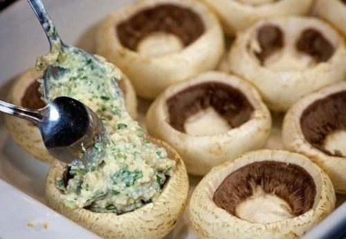 Шампиньоны с курицей и сыром. 07 Шампиньоны с курицей и сыром. 07