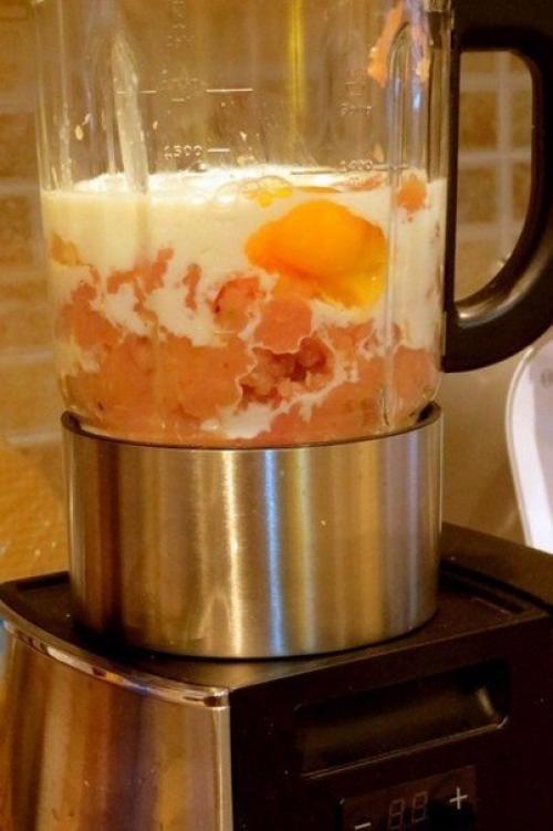 Куриные блинчики.  Ингредиенты: 02