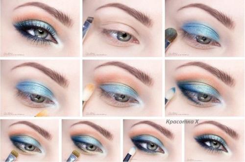 Макияж для голубых глаз: Макияж для голубых глаз: