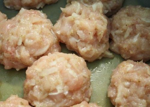 Куриные шарики в соусе. 02