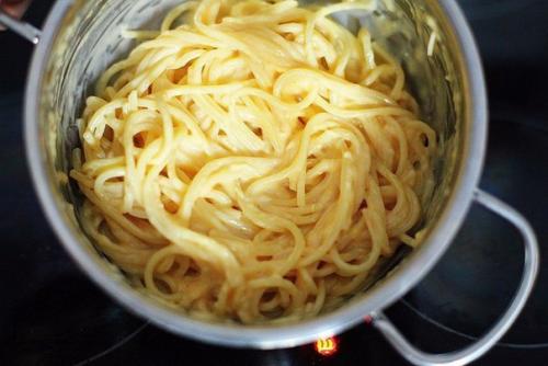 Спагетти карбонара с итальянской ветчиной. 04 Спагетти карбонара с итальянской ветчиной. 04