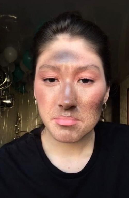 Пробовала сделать веснушки популярным способом. 03