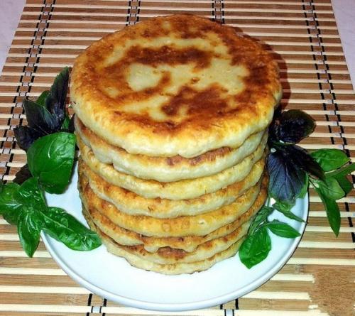 Сырные лепешки с начинкой. 08