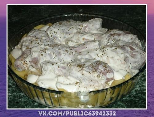 Очень вкусно. Картошка с куриными ножками в духовке. 03 Очень вкусно. Картошка с куриными ножками в духовке. 03