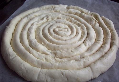 Слоеный пирог с сыром. 06