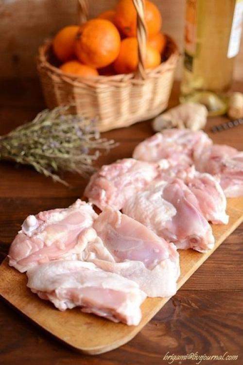 Курица с мандаринами. 01 Курица с мандаринами. 01