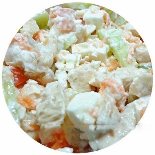 6 вариантов фитнес - салатов с куриной грудкой. 03