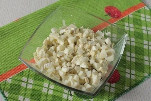 Салат с ананасами, курицей и грибами. 05 Салат с ананасами, курицей и грибами. 05