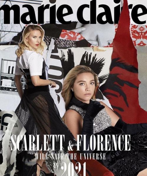 Скарлет йоханссон и Флоренс пью для Marie Claire. 04