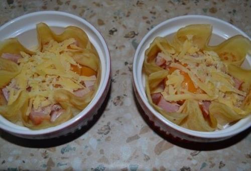 Завтрак в корзинках из блинчиков. 06 Завтрак в корзинках из блинчиков. 06