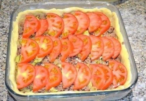 Открытый мясной пирог. 06