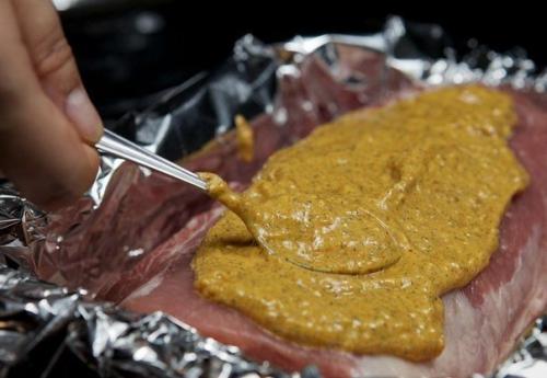 Свинина, запеченная с майонезом и специями. 04 Свинина, запеченная с майонезом и специями. 04