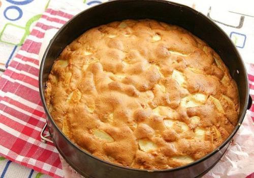 Очень вкусная шарлотка - лентяйка. 05 Очень вкусная шарлотка - лентяйка. 05