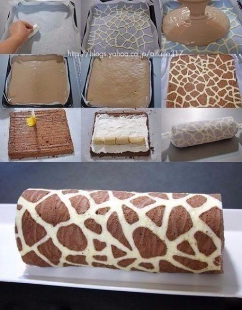 Фантастический по вкусу рулет Жираф. Фантастический по вкусу рулет Жираф.