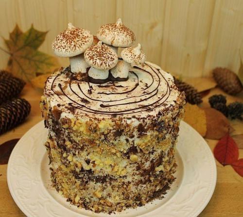 Сметанный торт Трухлявый Пень. 05