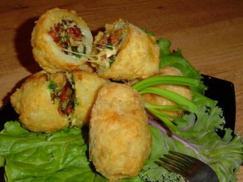Картофель с начинкой. Картофель с начинкой.