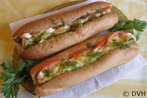 Хот-дог по домашнему.