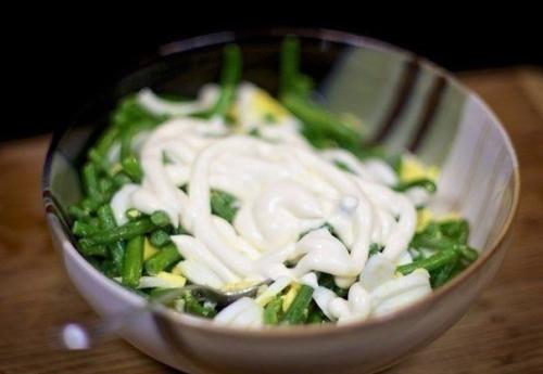 Салат из зеленой фасоли с яйцами. 07 Салат из зеленой фасоли с яйцами. 07