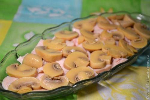 Салат с грибами и сыром Искушение. 04 Салат с грибами и сыром Искушение. 04