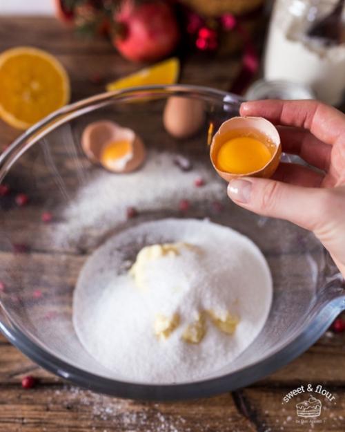 Рецепт кекса с клюквой. 02 Рецепт кекса с клюквой. 02